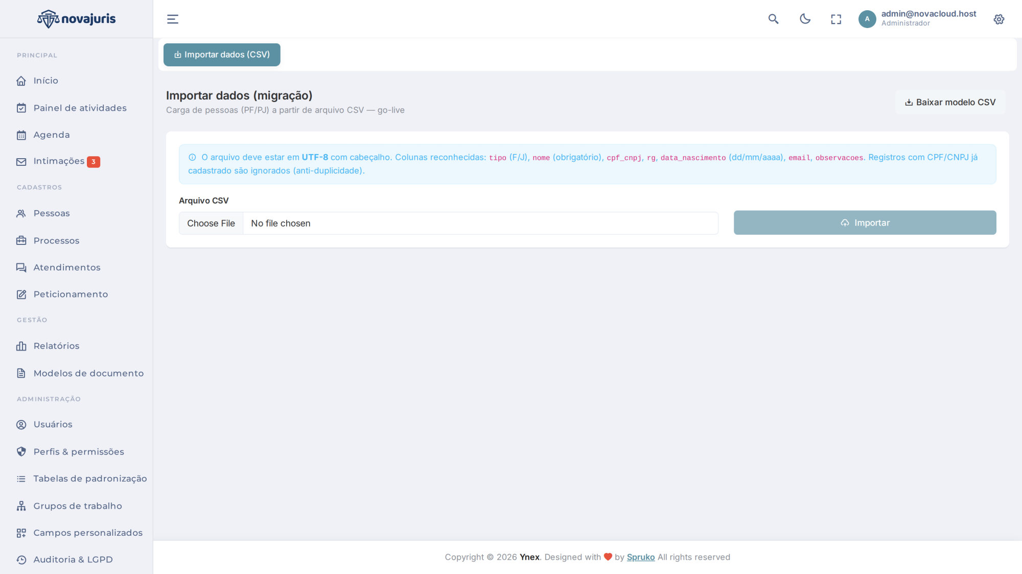 Importador CSV